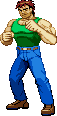 Ryu: scratch-made sprite based on ending portrait pose