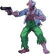 Zombie with pistol