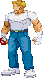 Cody: Ffight flyer pose w/ blood Cody: Ffight flyer pose w/ blood