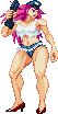 Poison: scratch-made, Street Fighter V stance, Final Fight with blue shorts