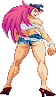 Poison: 2024, updated 2025, scratch-made, back turned pose based partially on official art, Final Fight outfit colors based on art