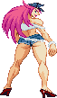 Poison: 2024, updated 2025, scratch-made, back turned pose based partially on official art, Final Fight outfit - officer cap