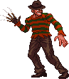 Freddy Krueger: 2023, pose based on Freddy vs. Jason still