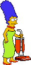 Marge: Konami beat 'em up pose