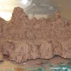 Diorama work, wide, low rock early paint November 5, 2023