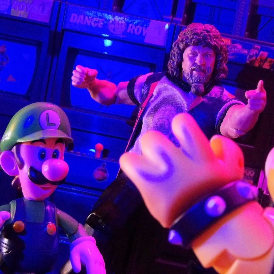 Bowser confronts Luigi and...wait, that's not Mario... is it?