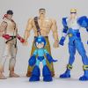 Capcom 1:18 scale: Ryu (Hasbro), Mega Man (Bandai), Mike Haggar and Captain Commando (52Toys)