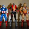 Marvel Legends 20th Anniversary Captain America, Super7 Ultimates Destro, 40th Anniversary He-Man