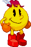 Pac-Man: 2026, Pac-Land idle stance, with hat