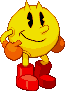 Pac-Man: 2026, Pac-Land idle stance, no hat