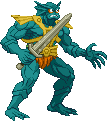 Mer-Man: 2026, toy design with Filmation head, vintage figure pose